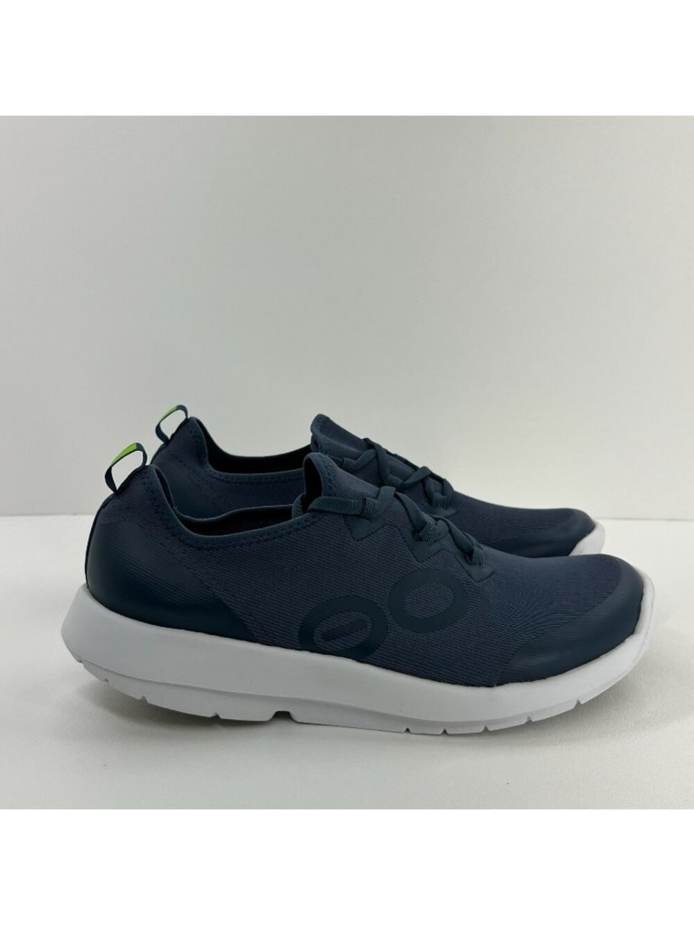 OOFOS OOmg Sport LS Recovery Shoes Mens 10.5 Lace Up Cushioned Low Top Navy Blue